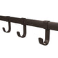 Wall Mounted Industrial Rack Rustic Brown FredCo