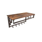 Wall Mounted Industrial Rack Rustic Brown FredCo