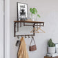 Wall Mounted Industrial Rack Rustic Brown FredCo