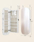 Wall Mounted Jewelry Organizer with Mirror FredCo