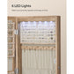 Wall Mounted Mirror Jewelry Cabinet Toasted Oak FredCo