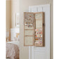 Wall Mounted Mirror Jewelry Cabinet Toasted Oak FredCo