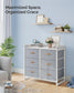 Water-Resistant Kids Dresser with 6 Drawers Dove Gray FredCo