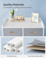Water-Resistant Kids Dresser with 6 Drawers Dove Gray FredCo
