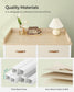 Water-Resistant Kids Dresser with 6 Drawers Sand Beige FredCo