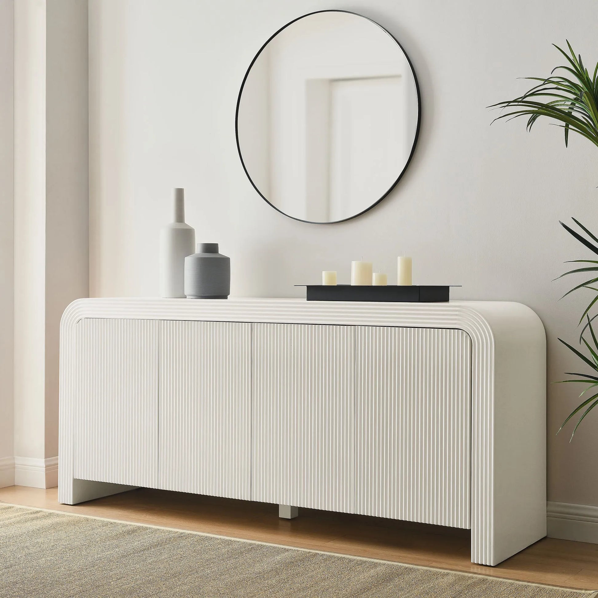 Waterflute 70" Fluted Sideboard Cabinet by Modway EEI-7198 FredCo