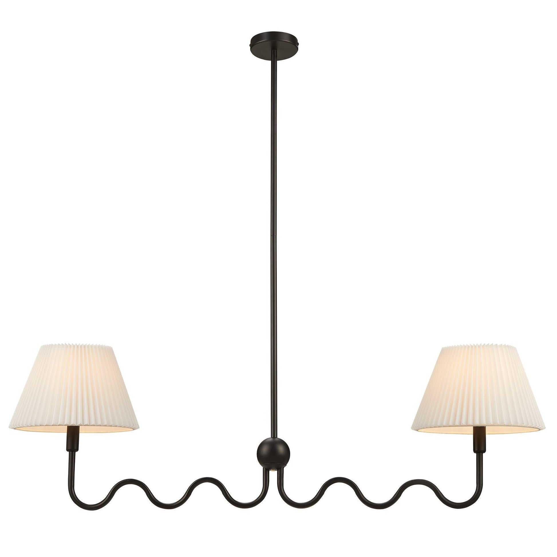 Wave Squiggle 2-Arm Pendant Light by Modway FredCo