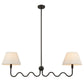 Wave Squiggle 2-Arm Pendant Light by Modway FredCo
