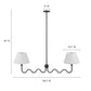 Wave Squiggle 2-Arm Pendant Light by Modway FredCo