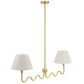 Wave Squiggle 2-Arm Pendant Light by Modway FredCo