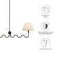 Wave Squiggle 2-Arm Pendant Light by Modway FredCo