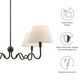 Wave Squiggle 4-Arm Pendant Light by Modway FredCo