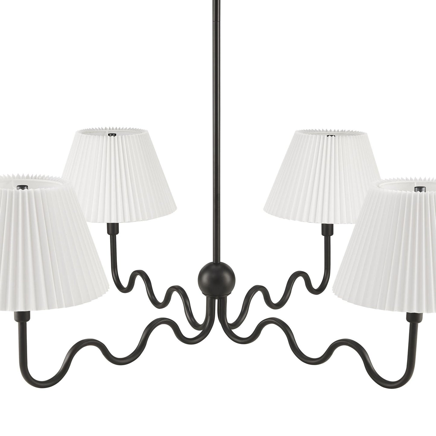 Wave Squiggle 4-Arm Pendant Light by Modway FredCo