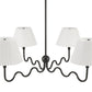 Wave Squiggle 4-Arm Pendant Light by Modway FredCo