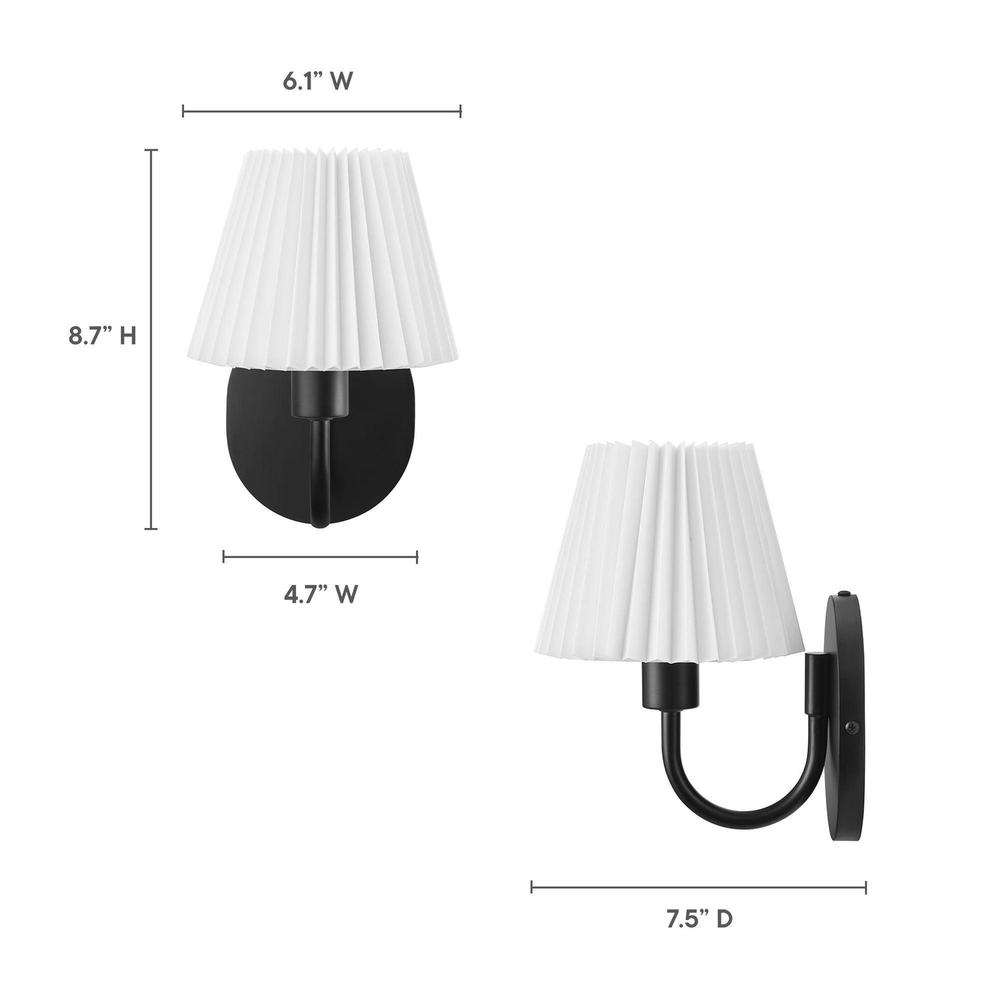 Wave Wall Sconce by Modway FredCo