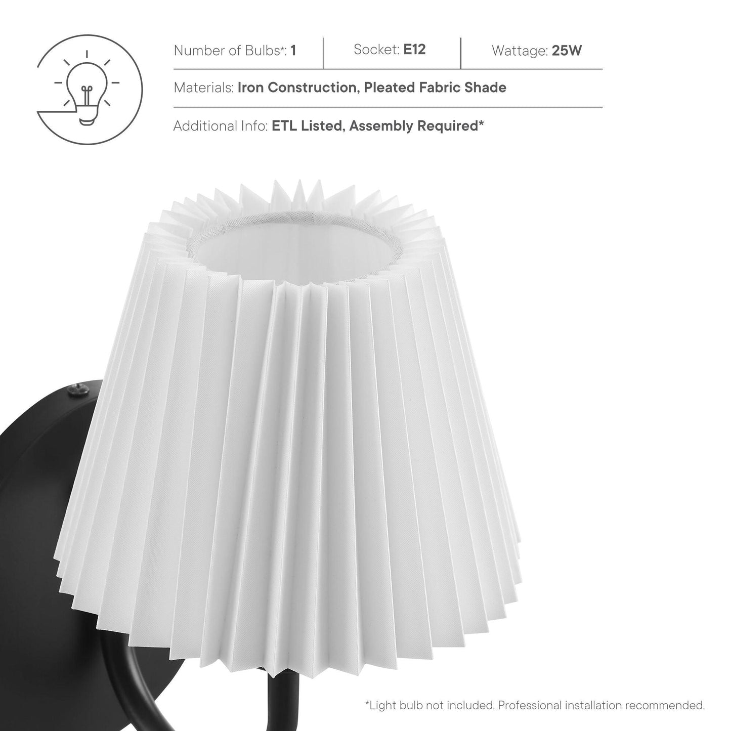 Wave Wall Sconce by Modway FredCo