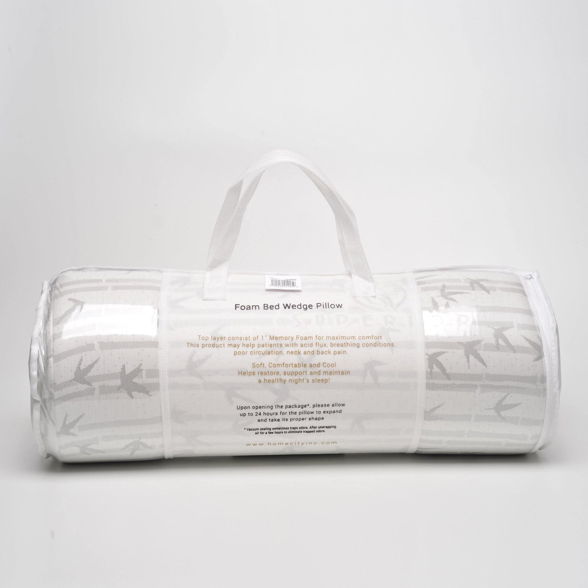 Wedge Memory Foam Pillow With Bamboo from Rayon Removable Cover FredCo