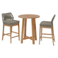 Wellspring 3-Piece Outdoor Patio Teak Wood Bar Set by Modway FredCo