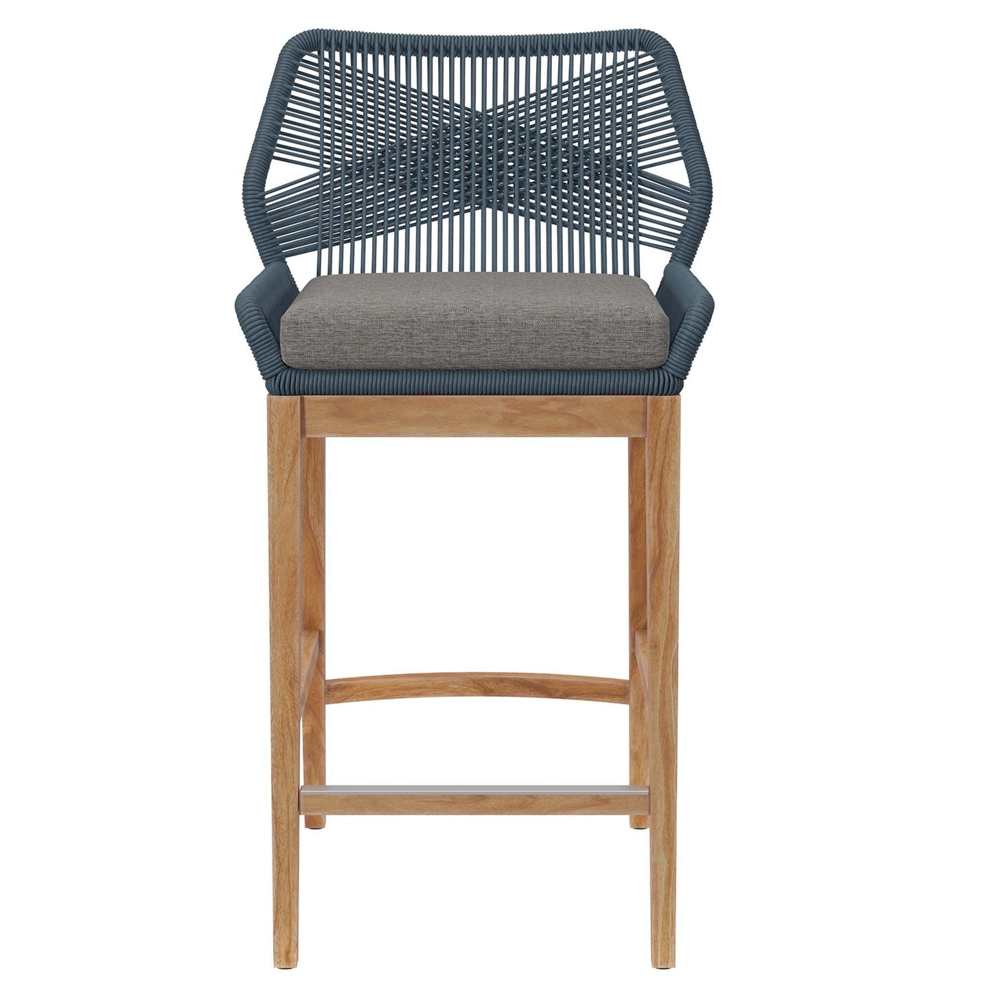 Wellspring 3-Piece Outdoor Patio Teak Wood Bar Set by Modway FredCo