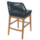 Wellspring Outdoor Patio Teak and Rope Counter Stool by Modway FredCo