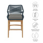Wellspring Outdoor Patio Teak and Rope Counter Stool by Modway FredCo