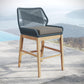 Wellspring Outdoor Patio Teak and Rope Counter Stool by Modway FredCo
