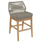 Wellspring Outdoor Patio Teak and Rope Counter Stool by Modway FredCo