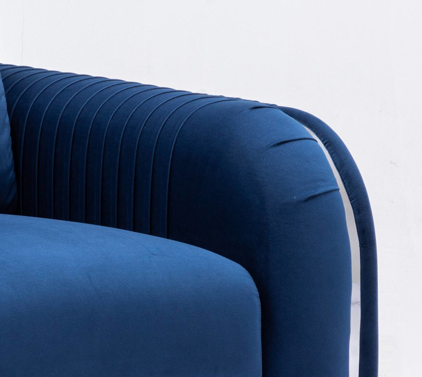 Wenona Blue Velvet Chair FredCo