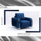 Wenona Blue Velvet Chair FredCo