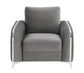Wenona Gray Velvet Chair FredCo