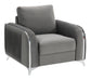 Wenona Gray Velvet Chair FredCo