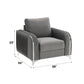 Wenona Gray Velvet Chair FredCo