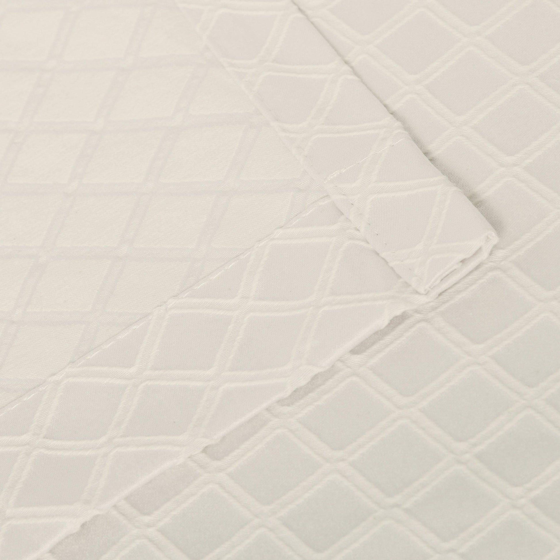 Westview Geometric Diamond Trellis Jacquard Grommet Curtain Panel Set FredCo
