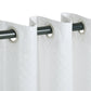 Westview Geometric Diamond Trellis Jacquard Grommet Curtain Panel Set FredCo