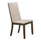 Wethersfield 7-piece Dining Set Medium Walnut and Latte 109841-S7 Coaster FredCo