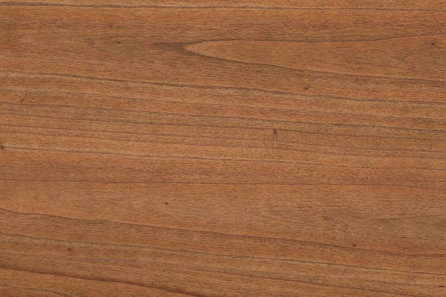 Wheatley Mid-Century Modern Walnut Brown Finished Wood Queen Size Platform Bed FredCo