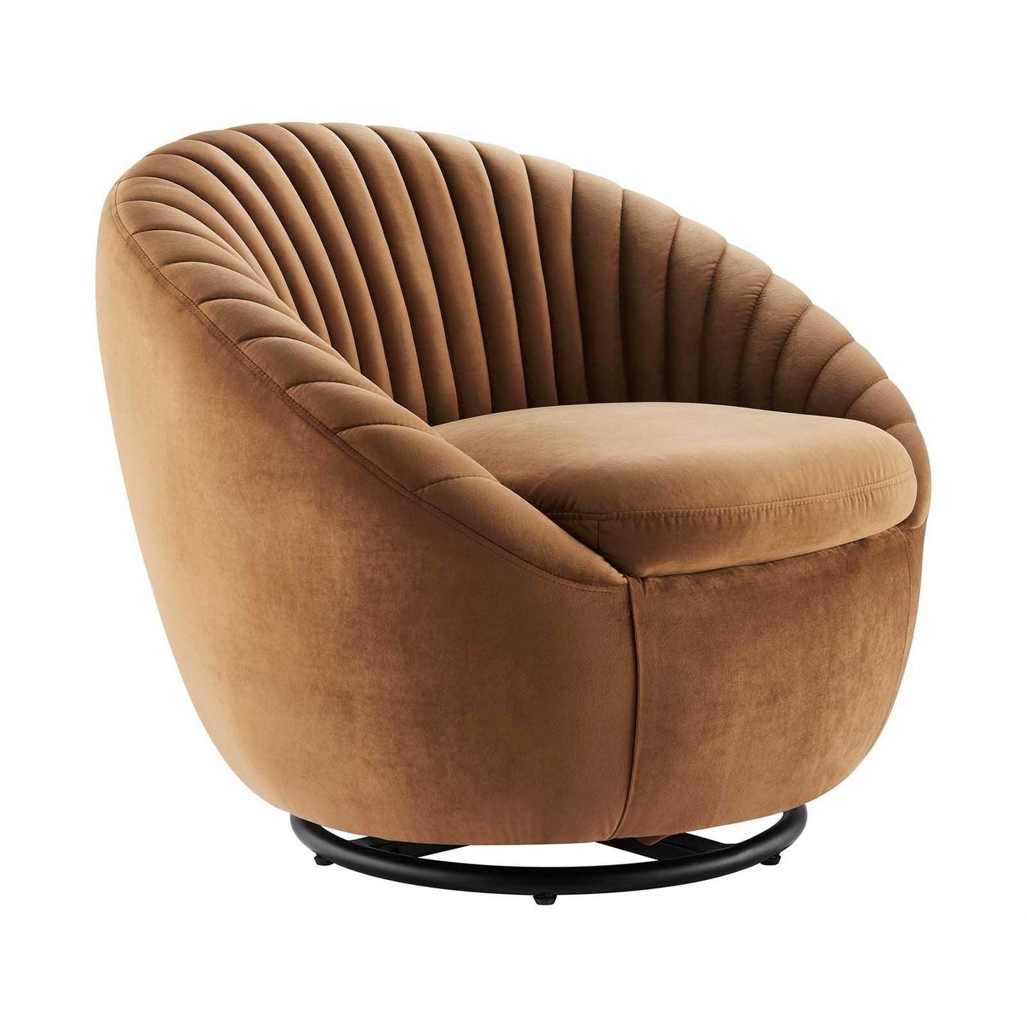 Whirr Tufted Performance Velvet Swivel Chair, EEI-5004 FredCo