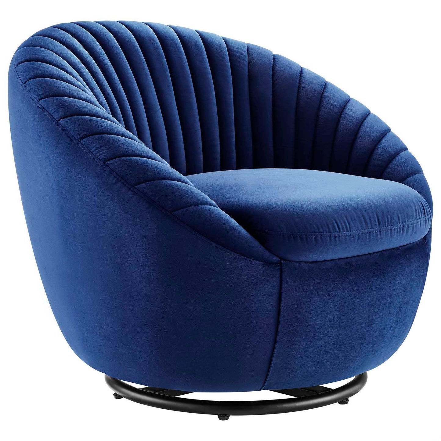 Whirr Tufted Performance Velvet Swivel Chair, EEI-5004 FredCo