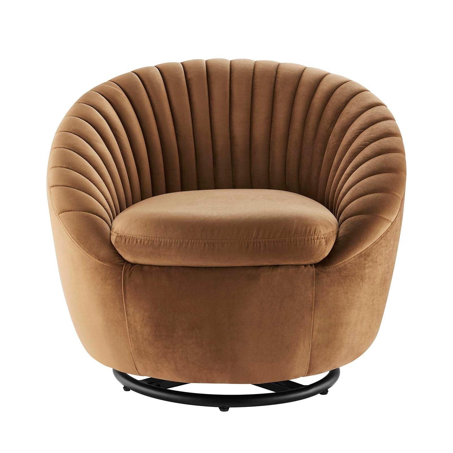 Whirr Tufted Performance Velvet Swivel Chair, EEI-5004 FredCo