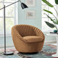 Whirr Tufted Performance Velvet Swivel Chair, EEI-5004 FredCo