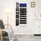 White Hanging Jewelry Armoire FredCo