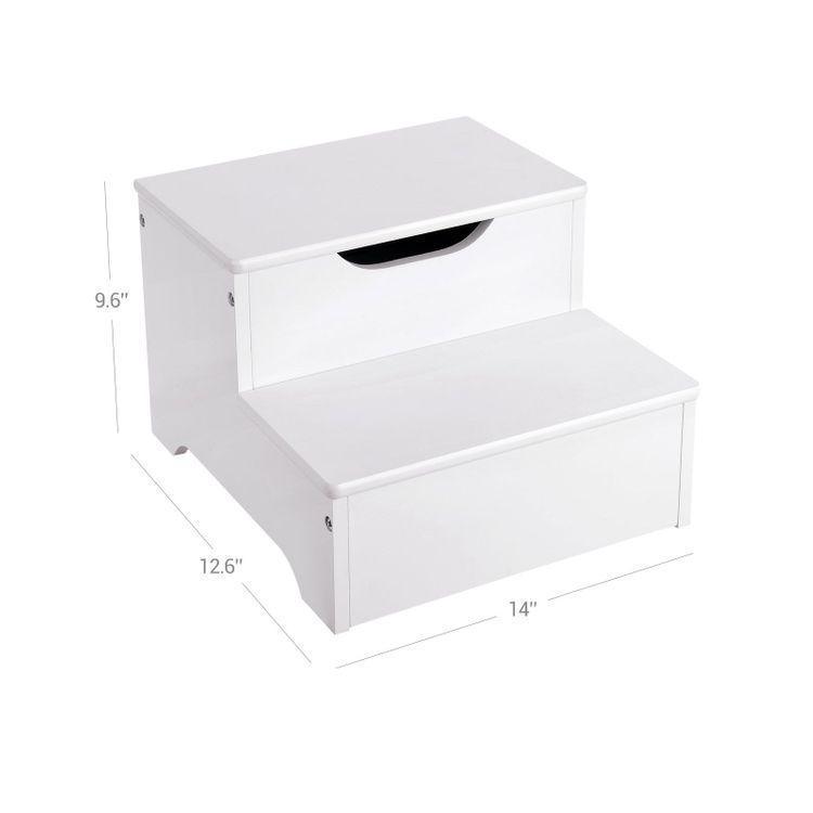 White Kids Step Stool FredCo