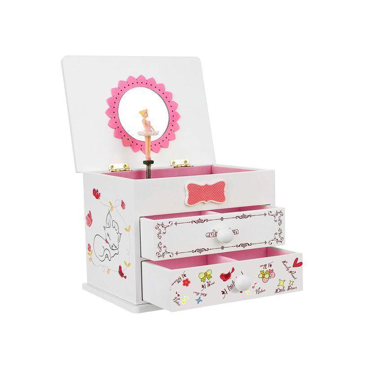 White Music Jewelry Box FredCo