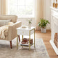 White Nightstand with Drawer FredCo