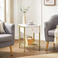 White Nightstand with Drawer FredCo