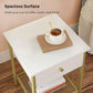 White Nightstand with Drawer FredCo
