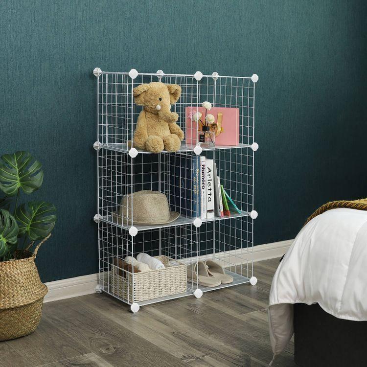 White Wire Mesh Organizer FredCo