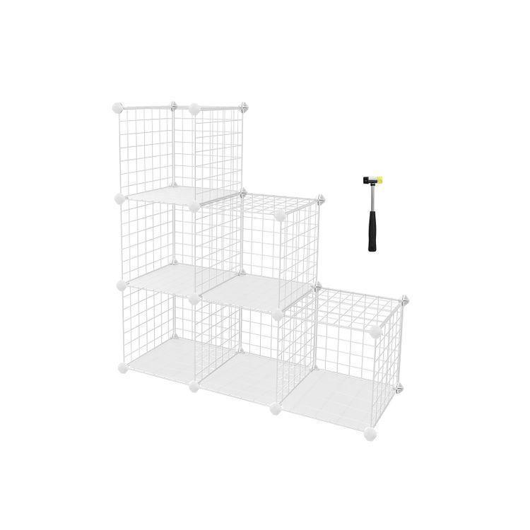 White Wire Mesh Organizer FredCo