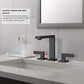 Widespread 2-Handle High-Arc Bathroom Faucet Matte Black FredCo