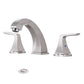 Widespread 2 Handles Bathroom Faucet with Pop Up Sink Drain, Nickel FredCo